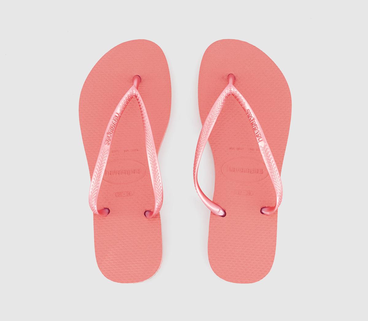 HavaianasSlim Flip Flops HavaianasSlim Flip FlopsPeach Rose