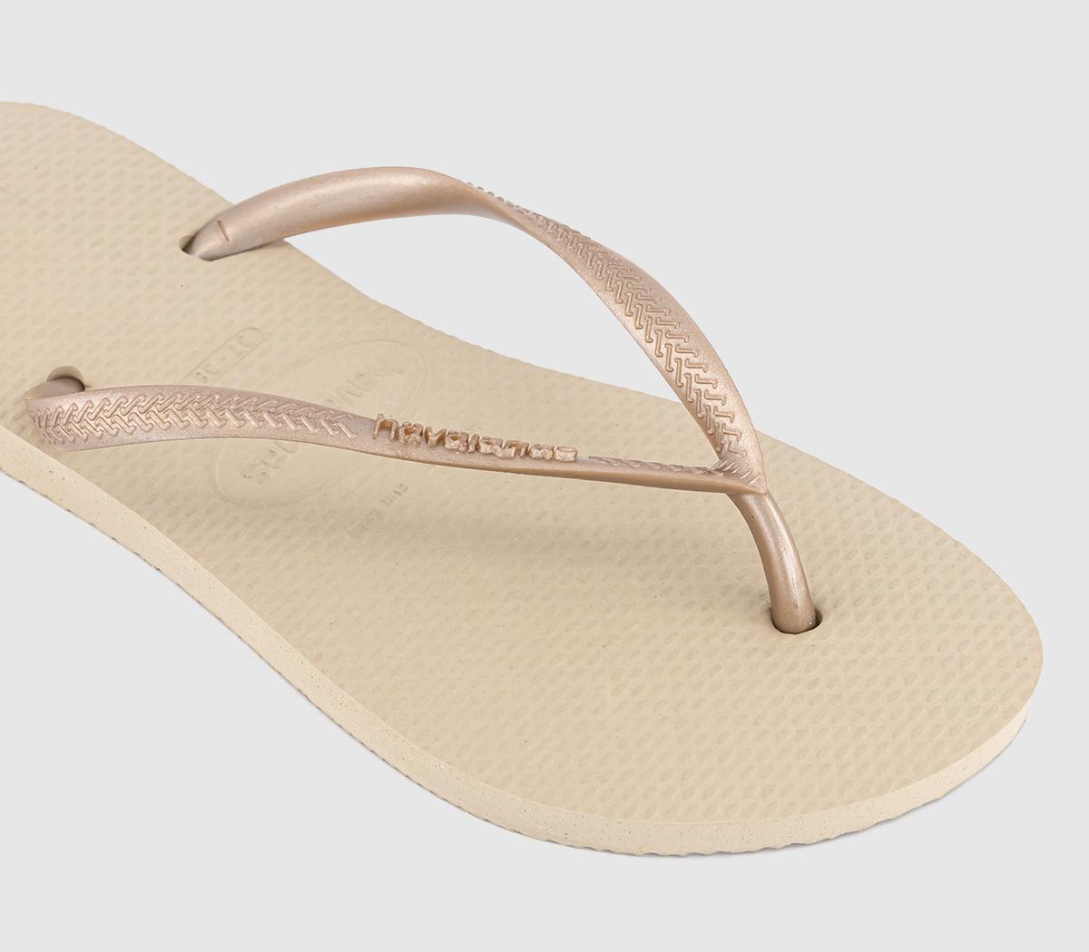 Havaianas Slim Flip Flops Havaianas Slim Flip Flops Light Golden