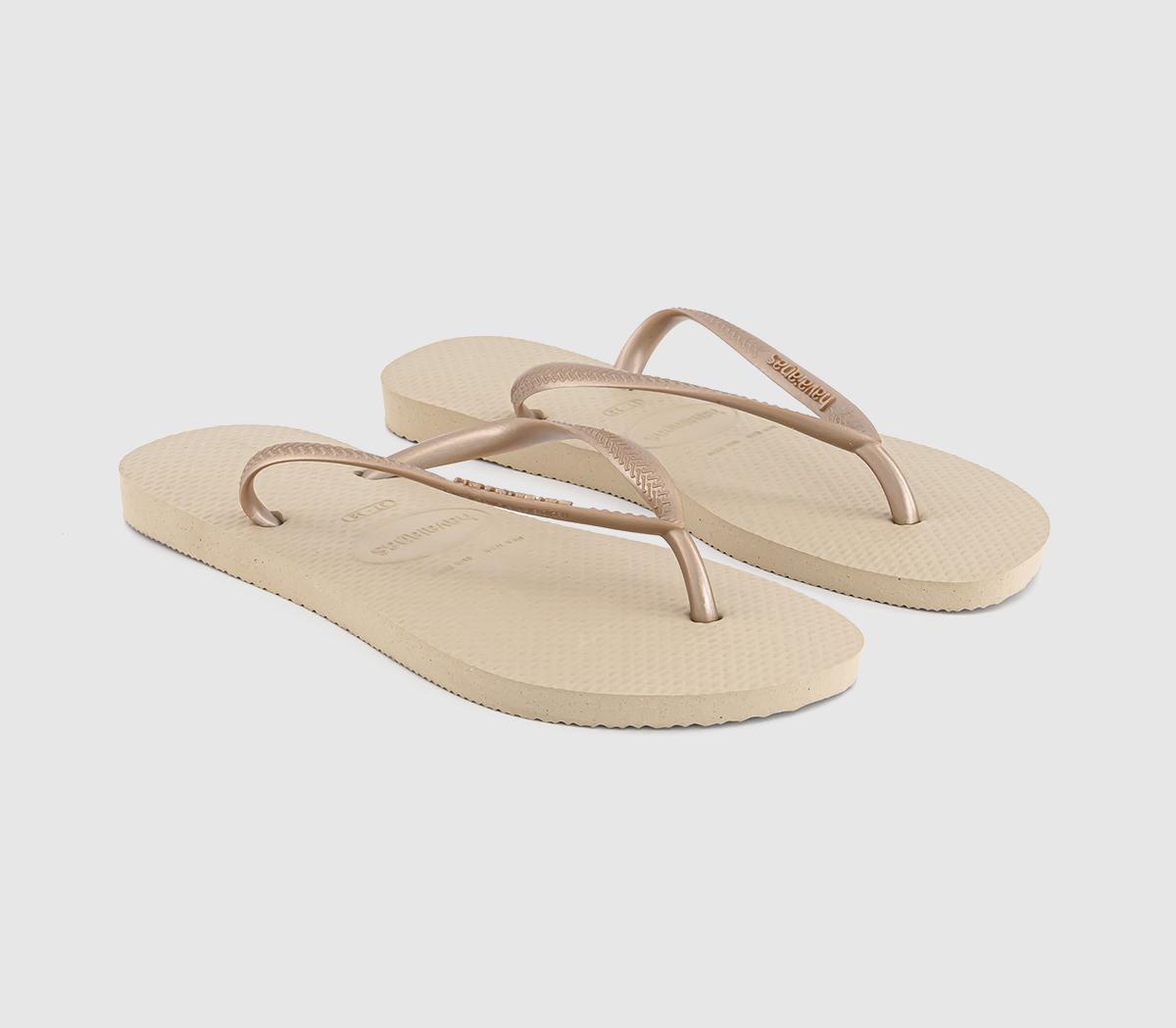 Havaianas Slim Flip Flops Havaianas Slim Flip Flops Light Golden