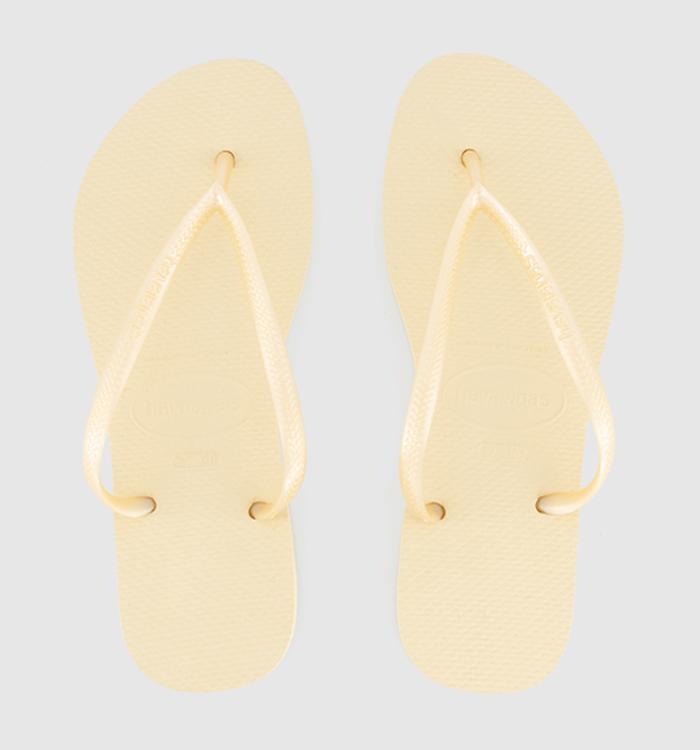 Havaianas Slim Flip Flops Buttercream