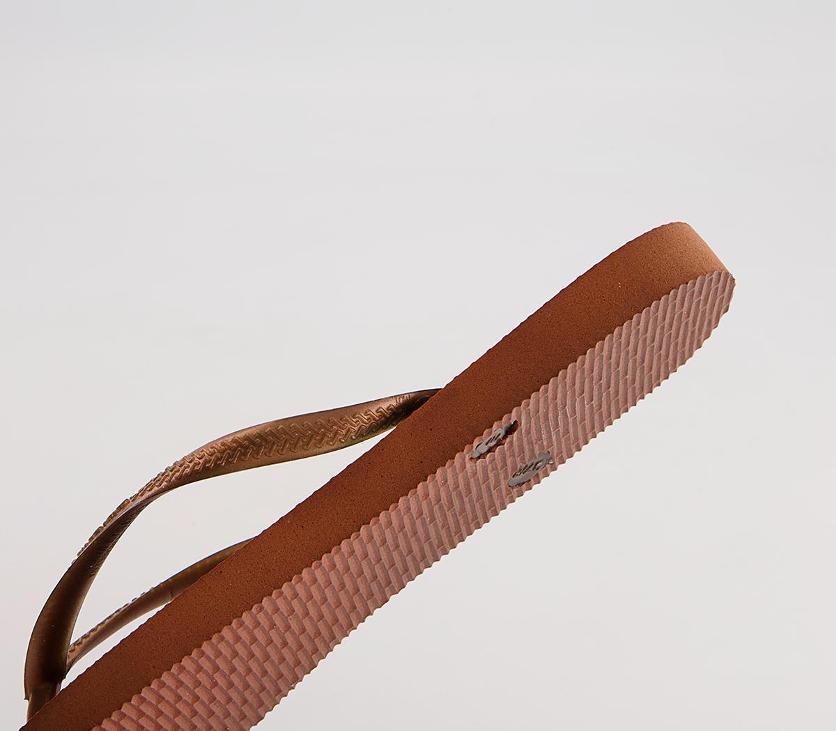 Havaianas Slim Flip Flops Havaianas Slim Flip Flops Rust Metallic Copper