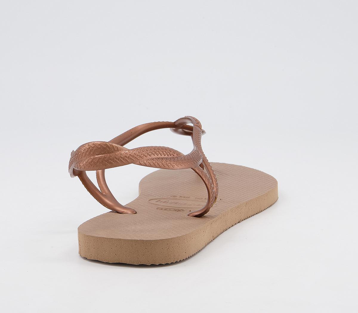 Havaianas Luna Flip Flops Havaianas Luna Flip Flops Rose Gold