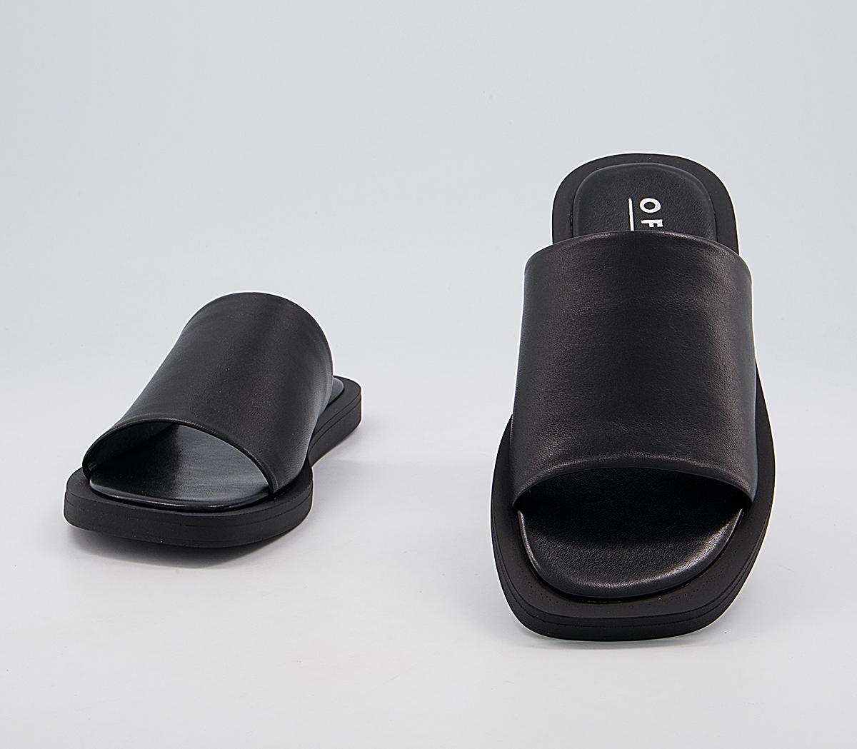 OFFICESoften Leather Mules OFFICESoften Leather MulesBlack Leather