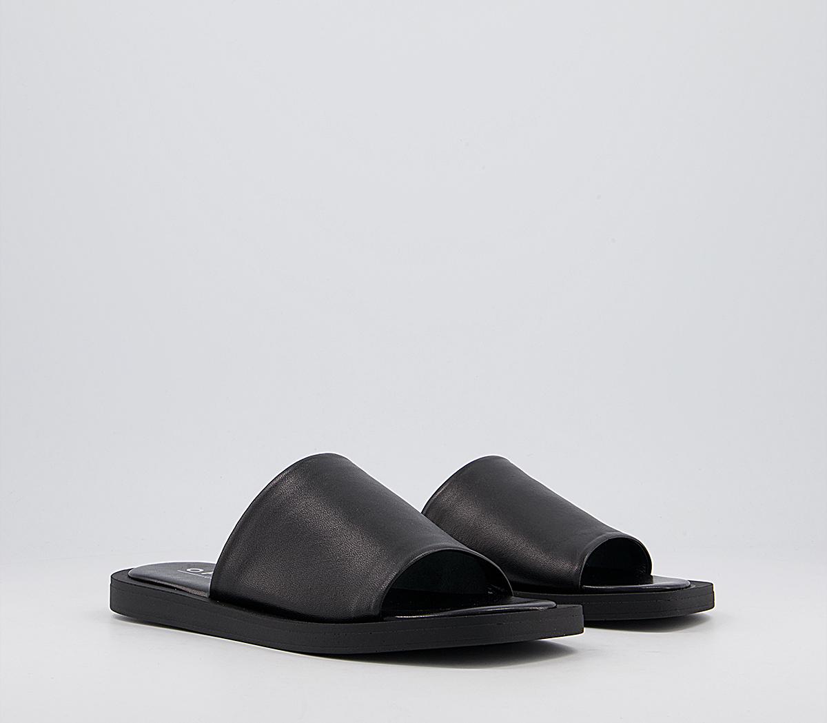 OFFICESoften Leather Mules OFFICESoften Leather MulesBlack Leather