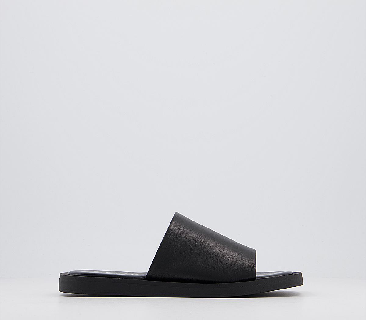 OFFICESoften Leather Mules OFFICESoften Leather MulesBlack Leather
