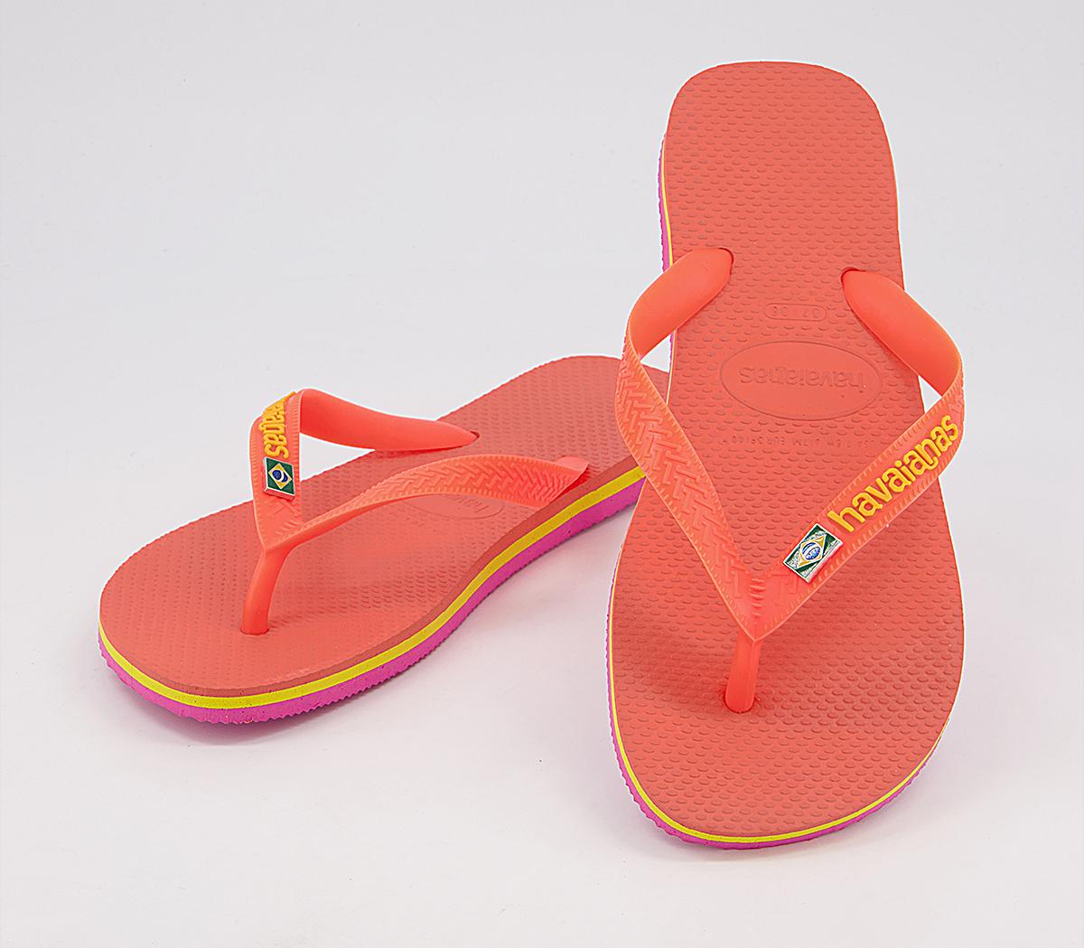 Havaianas Brasil Layers Flip Flops Havaianas Brasil Layers Flip Flops Coral Chic