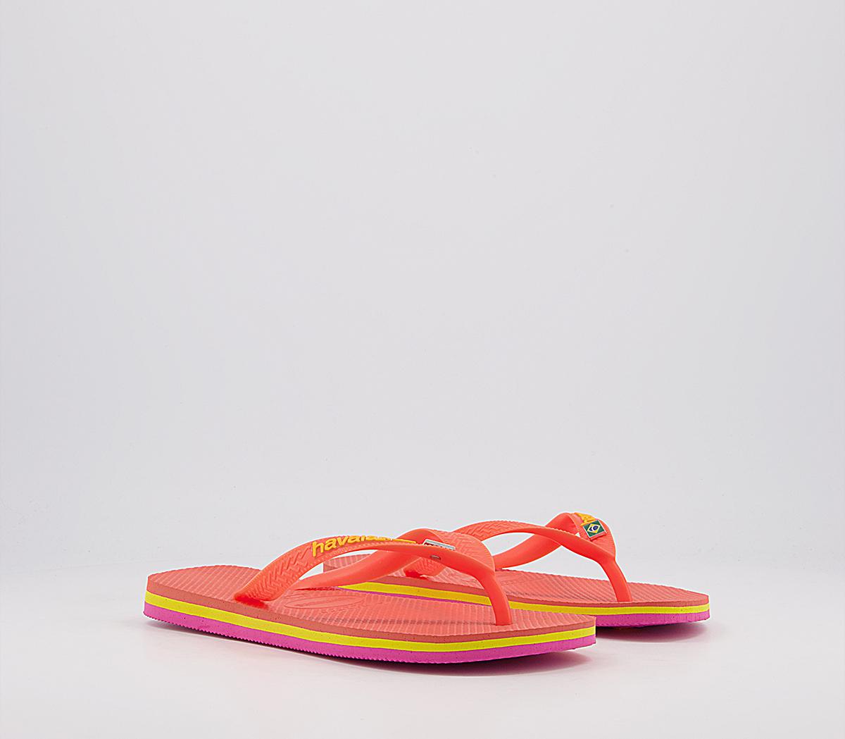 Havaianas Brasil Layers Flip Flops Havaianas Brasil Layers Flip Flops Coral Chic