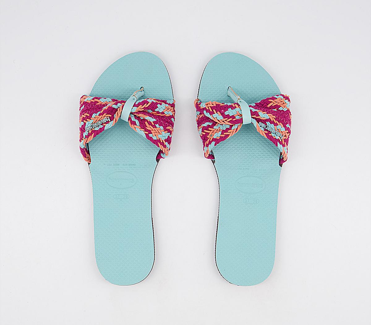 Havaianas You St Tropez Mesh Flip Flops Havaianas You St Tropez Mesh Flip Flops Sky Blue