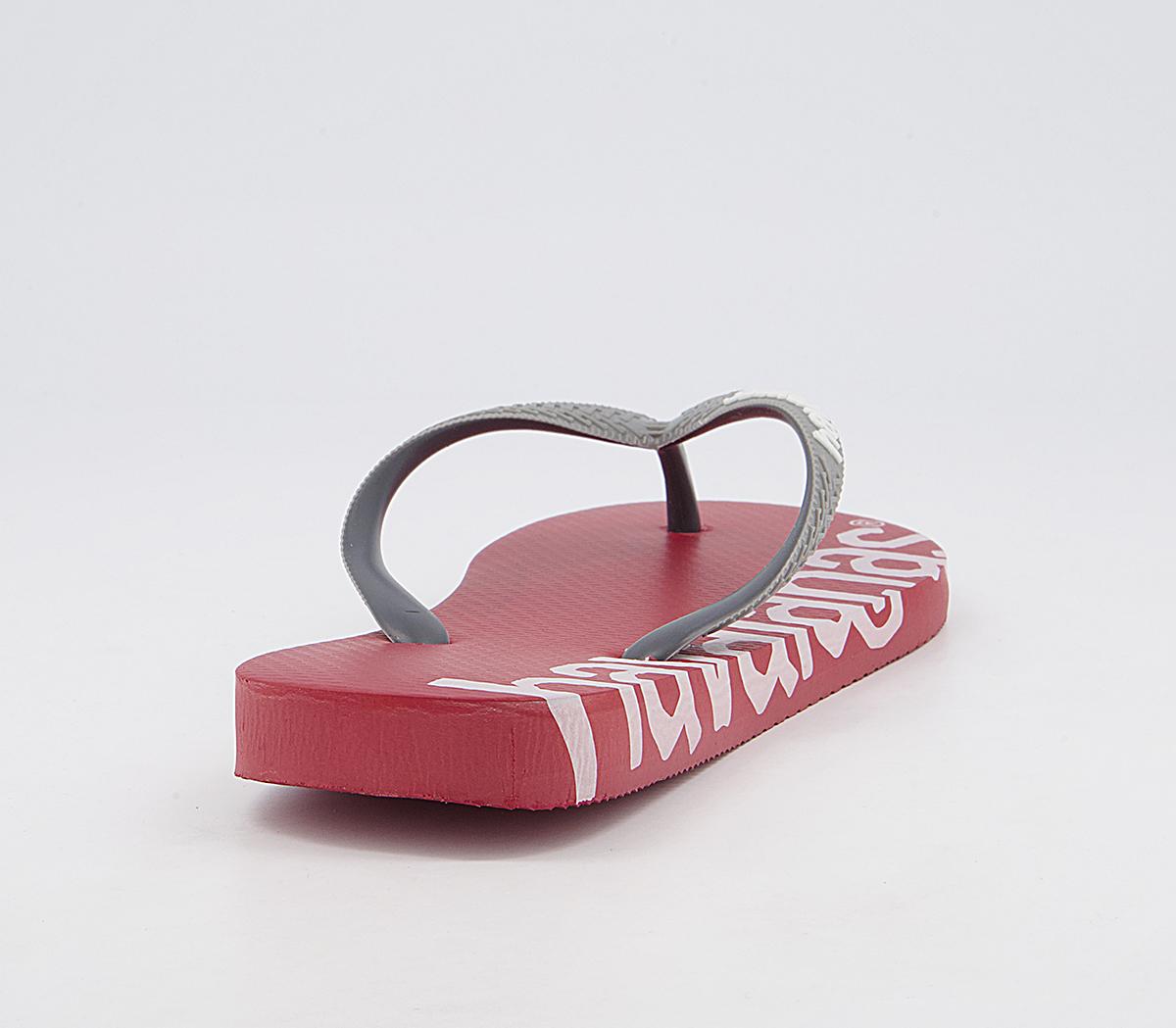Havaianas Top Logomania Hightech Flip Flops Havaianas Top Logomania Hightech Flip Flops Red