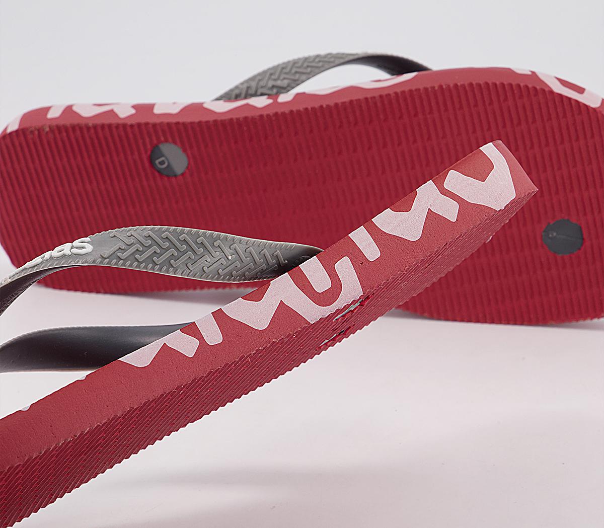 Havaianas Top Logomania Hightech Flip Flops Havaianas Top Logomania Hightech Flip Flops Red
