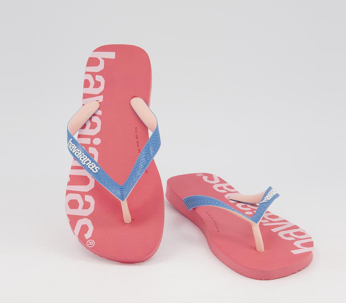 Havaianas Top Logomania Hightech Flip Flops Havaianas Top Logomania Hightech Flip Flops Pink Porcelain