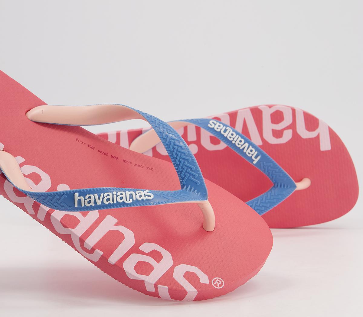 Havaianas Top Logomania Hightech Flip Flops Havaianas Top Logomania Hightech Flip Flops Pink Porcelain