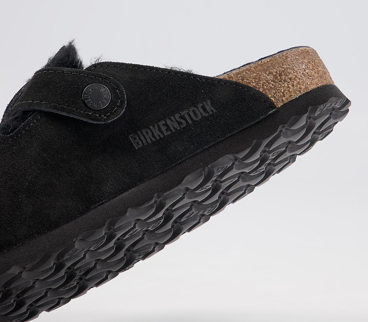 BIRKENSTOCK Boston Shearling Clogs BIRKENSTOCK Boston Shearling Clogs Black
