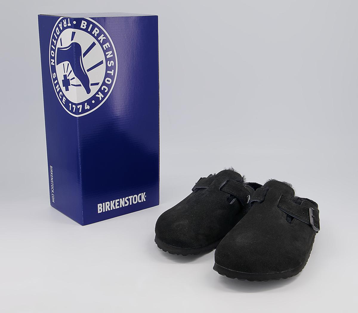 BIRKENSTOCK Boston Shearling Clogs BIRKENSTOCK Boston Shearling Clogs Black