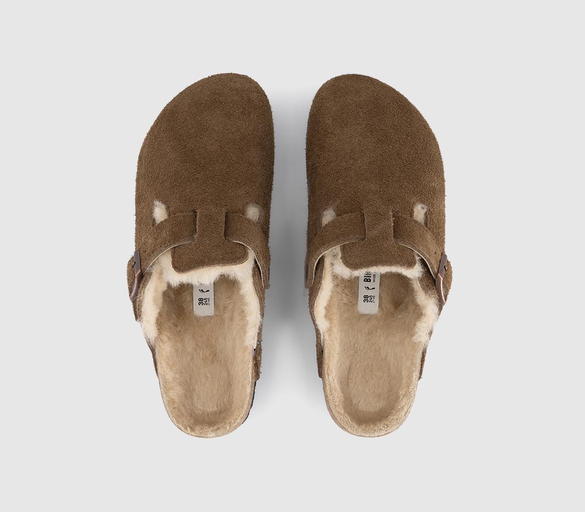 BIRKENSTOCKBoston Shearling Clogs Dark Tea