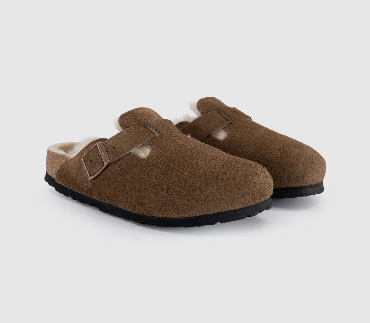 BIRKENSTOCKBoston Shearling Clogs Dark Tea