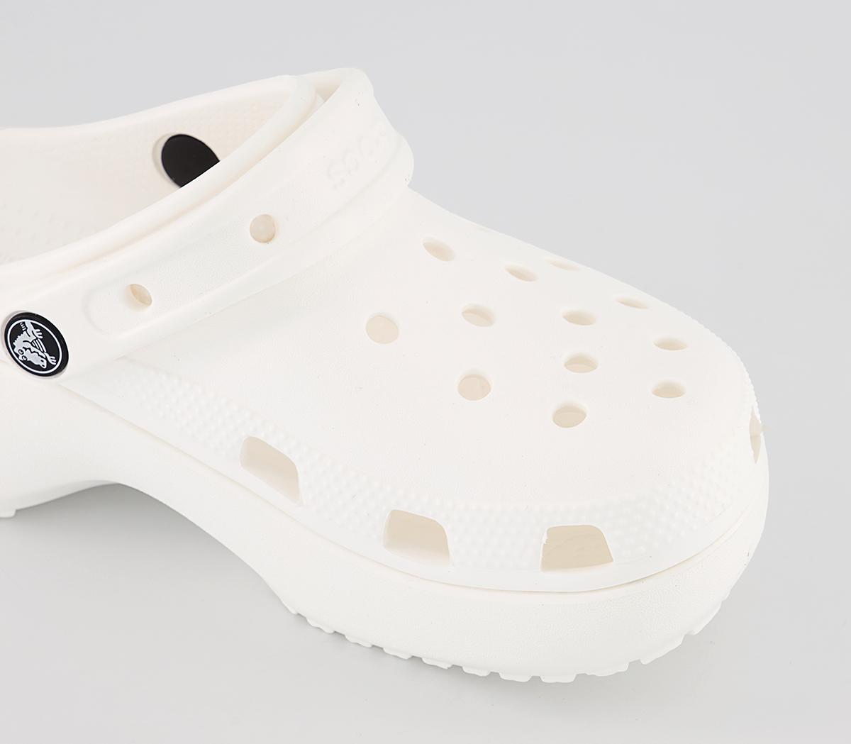 Crocs Platform Clogs White - Platform & Chunky Sandals