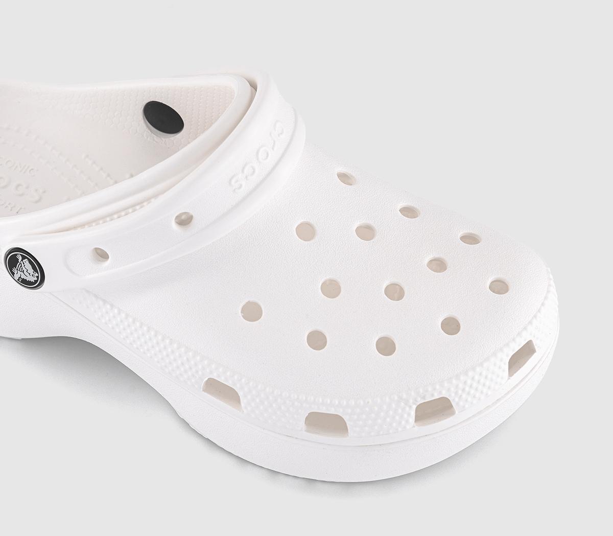 Crocs Platform Clogs White - Platform & Chunky Sandals