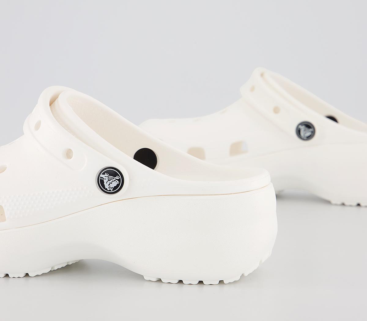 Crocs Platform Clogs White - Platform & Chunky Sandals