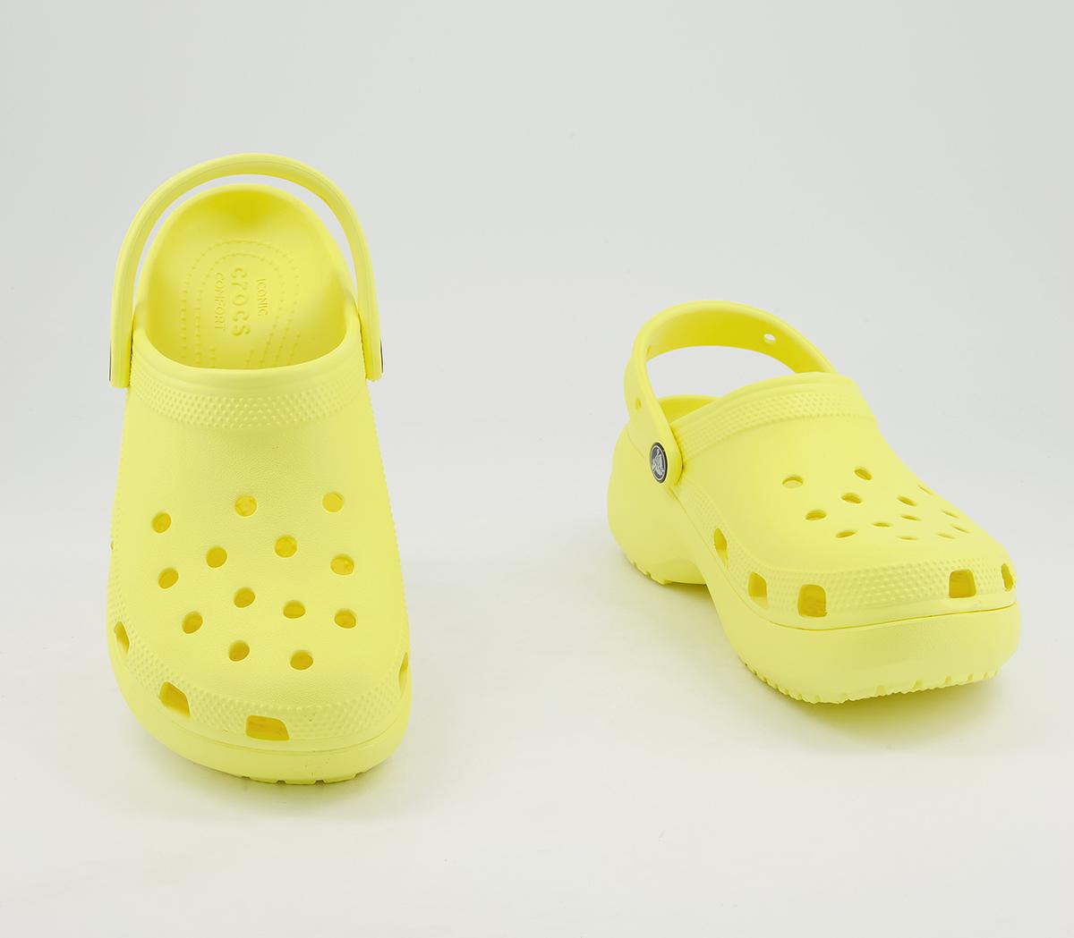 Crocs Platform Clogs Banana Yellow - Pastel Trainers & Shoes