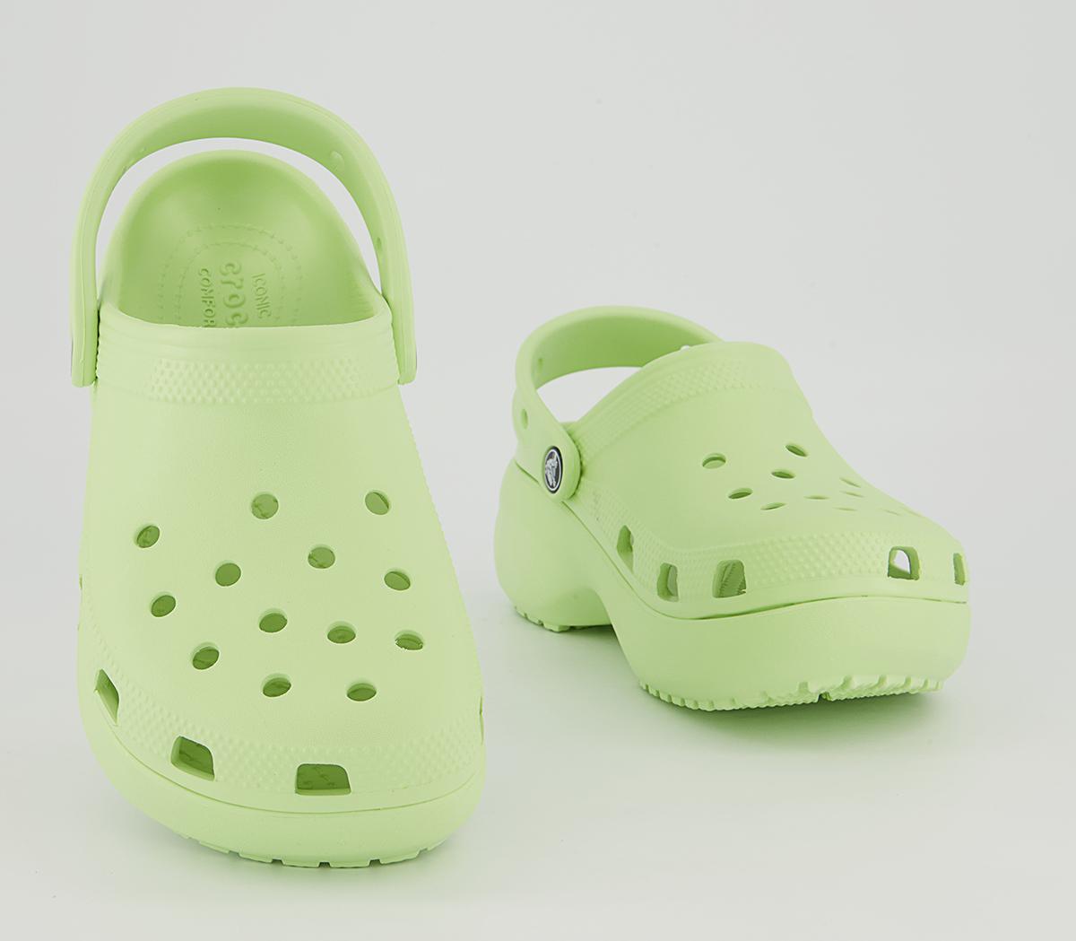 Crocs Platform Clogs Crocs Platform Clogs Celery