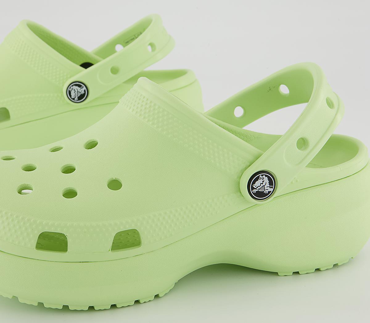 Crocs Platform Clogs Crocs Platform Clogs Celery