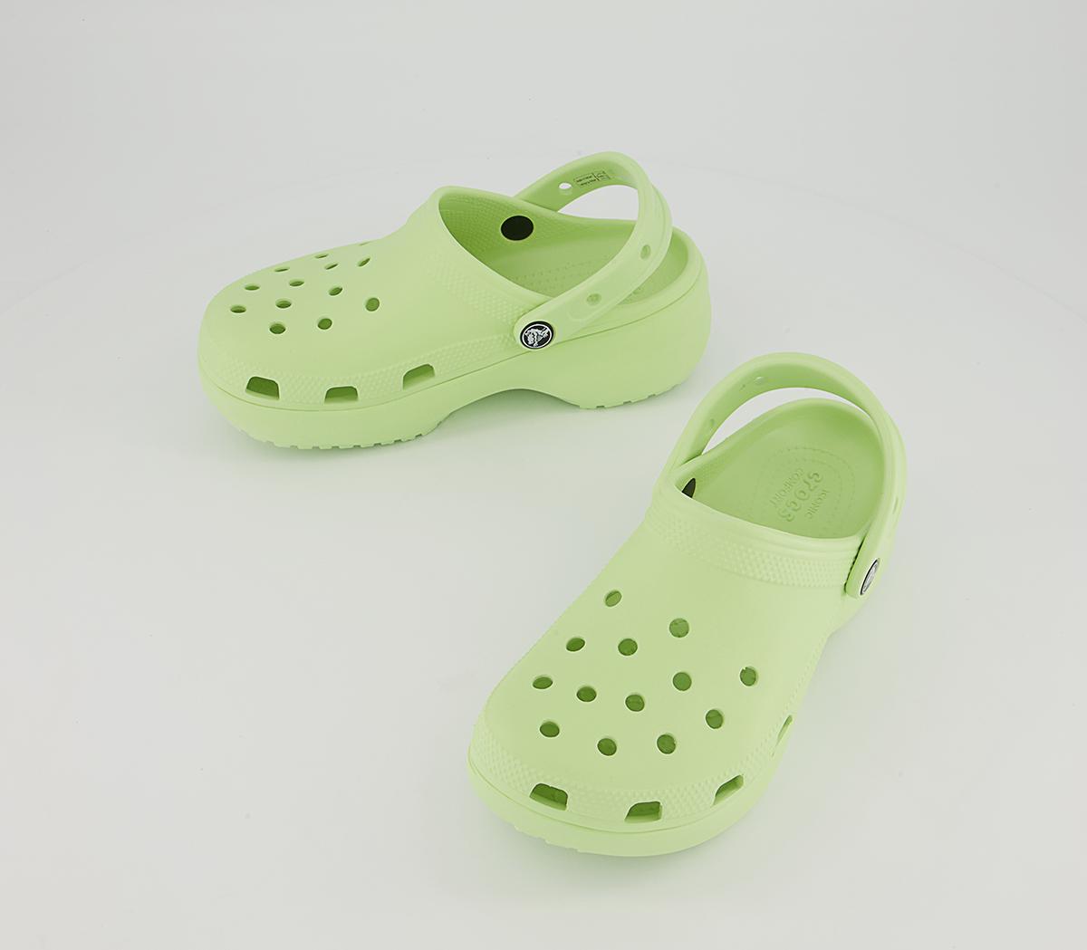 Crocs Platform Clogs Crocs Platform Clogs Celery