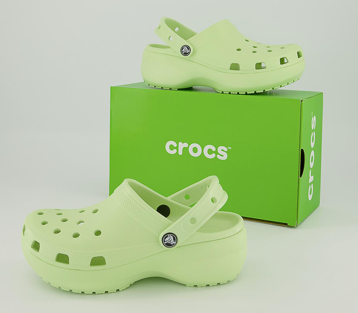Crocs Platform Clogs Crocs Platform Clogs Celery