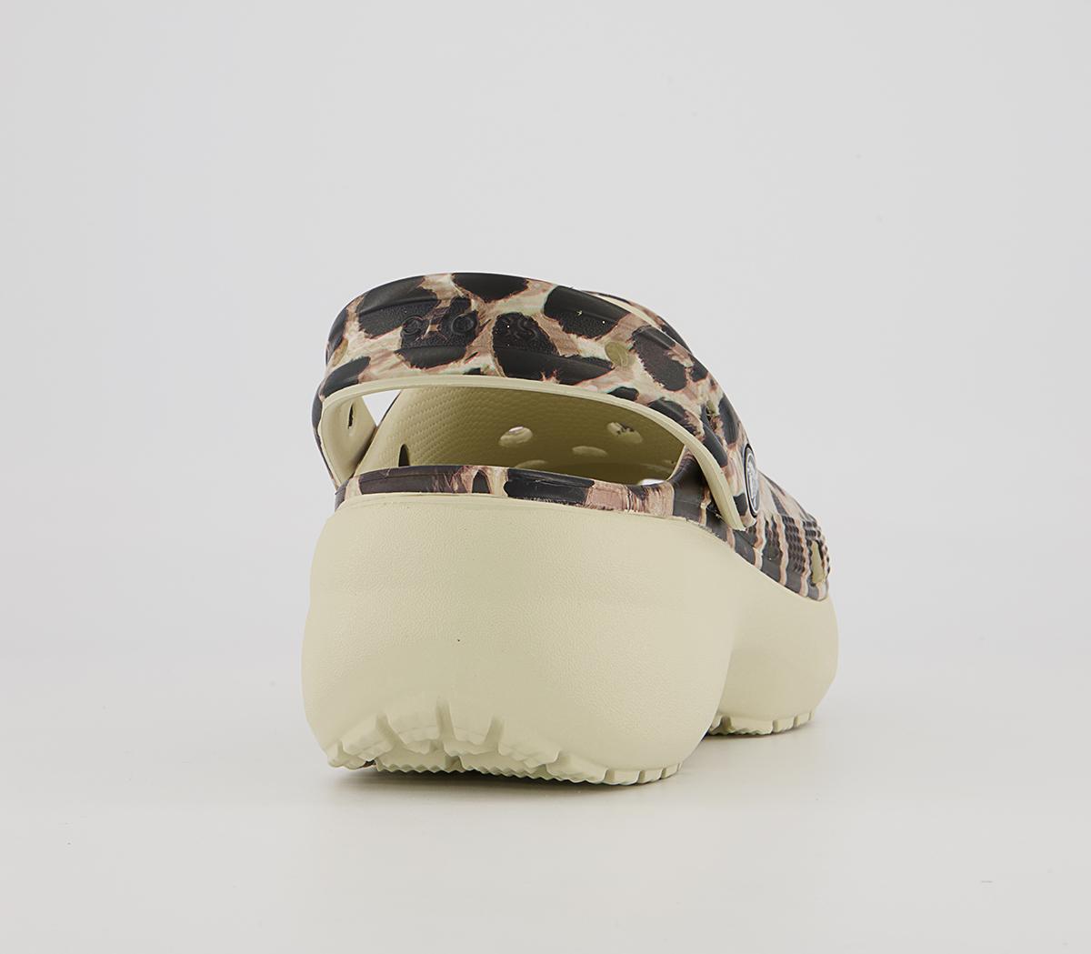 Crocs Platform Clogs Crocs Platform Clogs Bone Leopard
