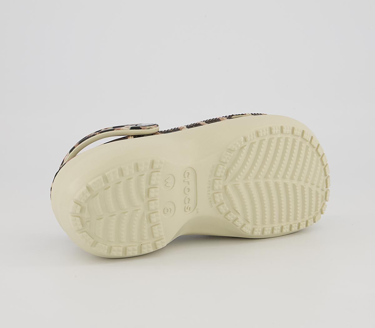 Crocs Platform Clogs Crocs Platform Clogs Bone Leopard