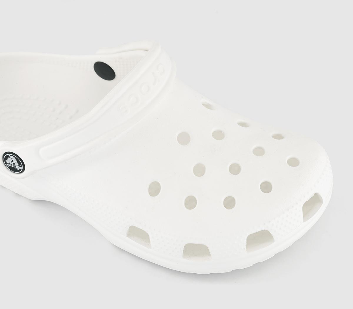 Crocs Classic Clogs White - Flat Shoes for Women