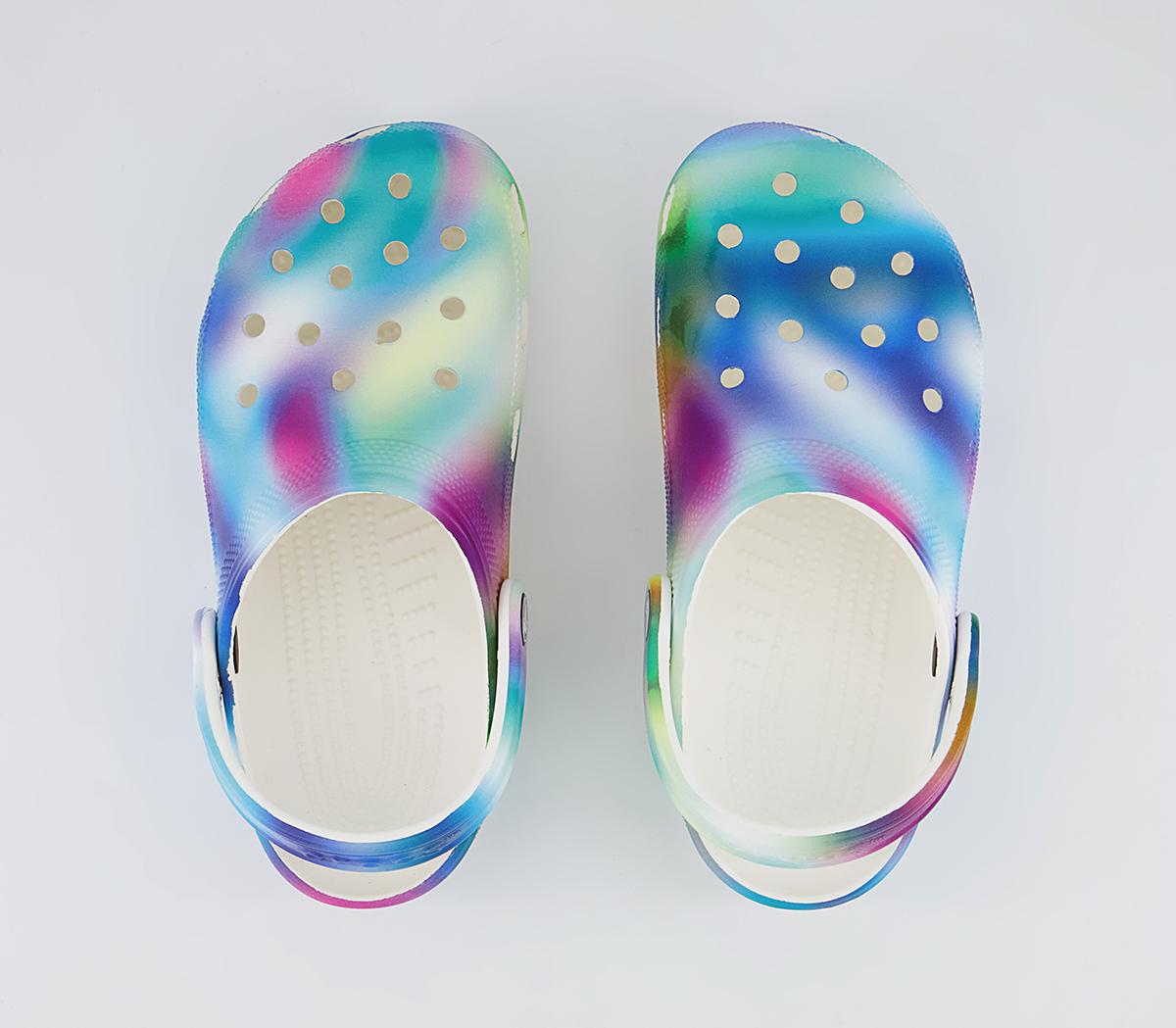 Crocs Classic Clogs Crocs Classic Clogs White Multi Solarized