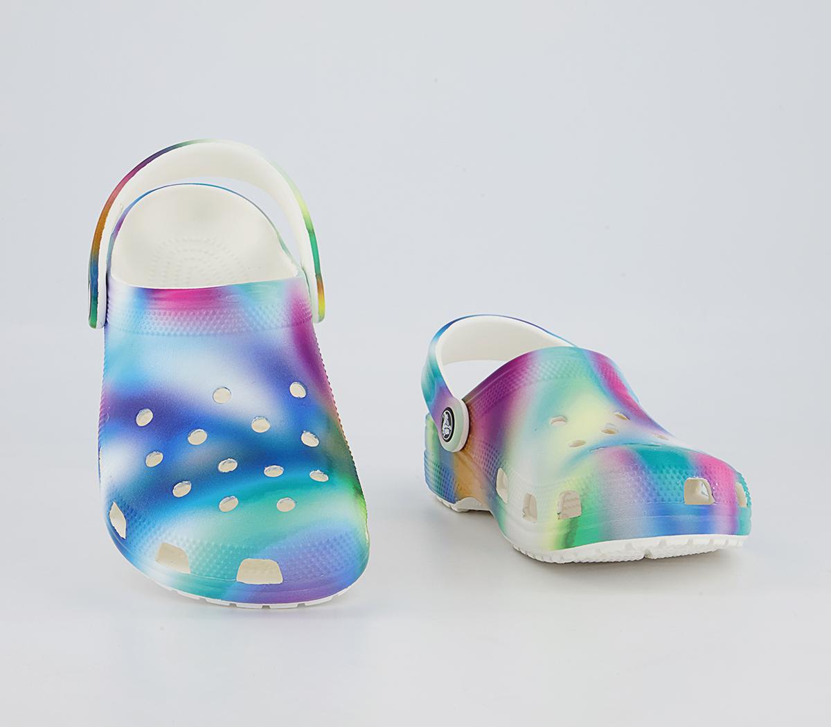 Crocs Classic Clogs Crocs Classic Clogs White Multi Solarized