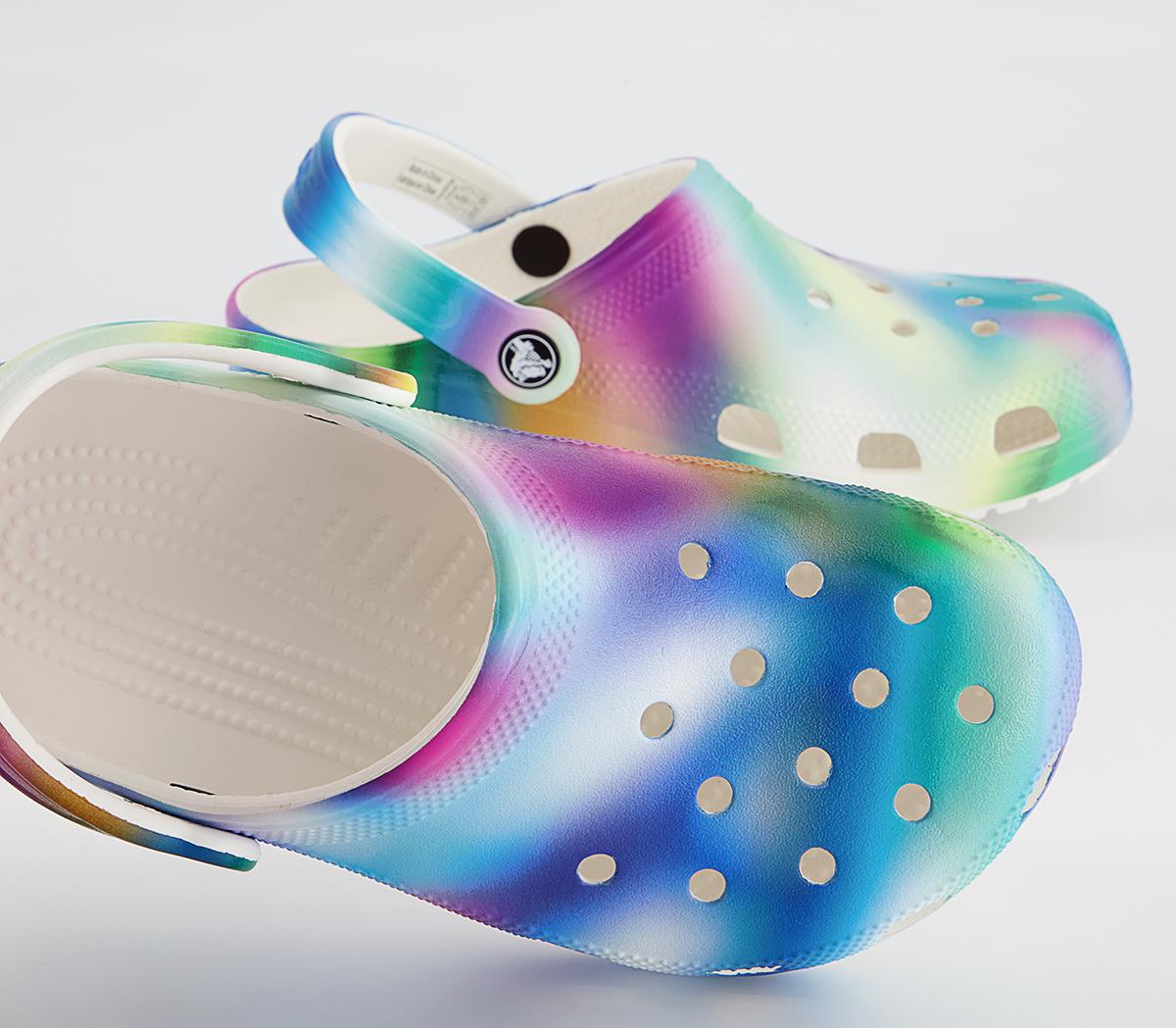 Crocs Classic Clogs Crocs Classic Clogs White Multi Solarized