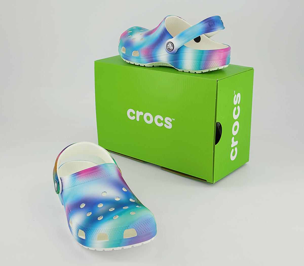 Crocs Classic Clogs Crocs Classic Clogs White Multi Solarized
