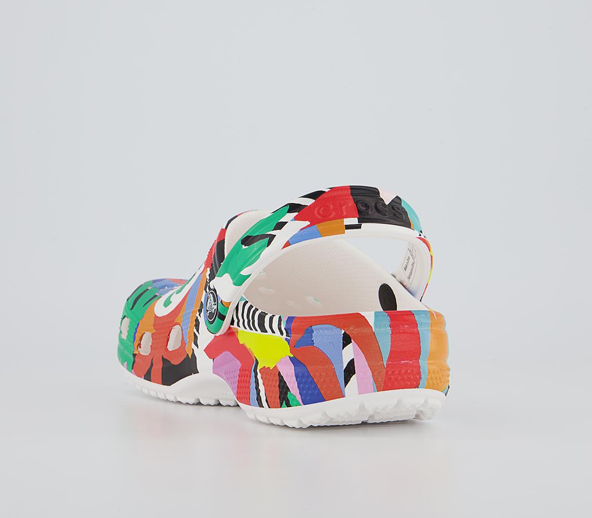 Crocs Classic Clogs Crocs Classic Clogs Retro White Multi