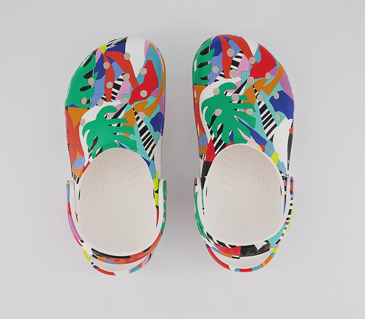 Crocs Classic Clogs Crocs Classic Clogs Retro White Multi