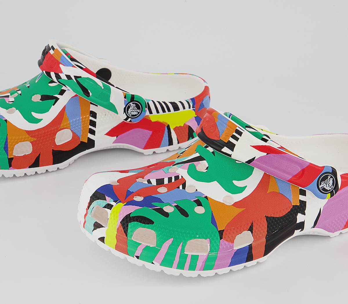 Crocs Classic Clogs Crocs Classic Clogs Retro White Multi