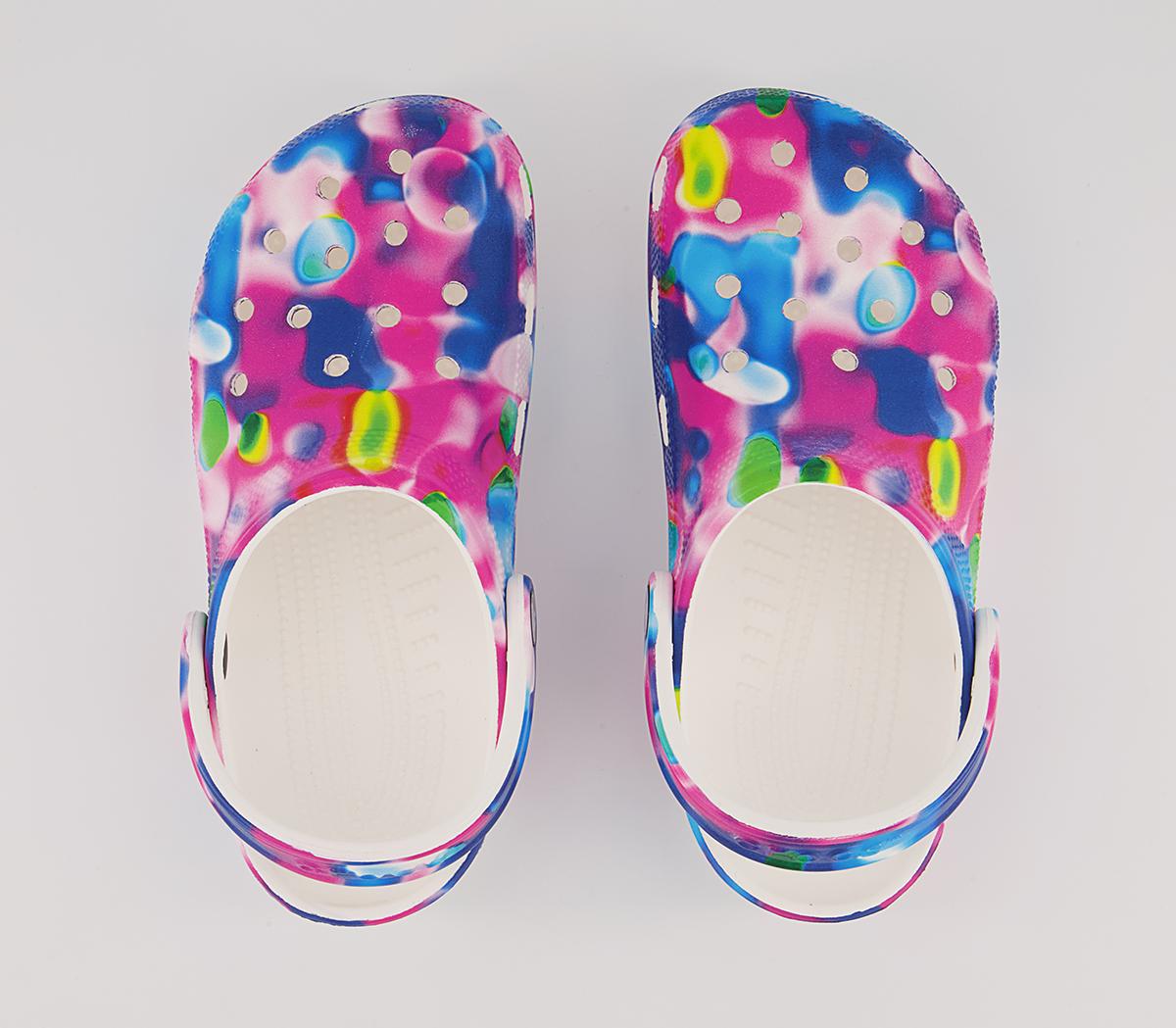 Crocs Classic Clogs Crocs Classic Clogs White Pink Solarized
