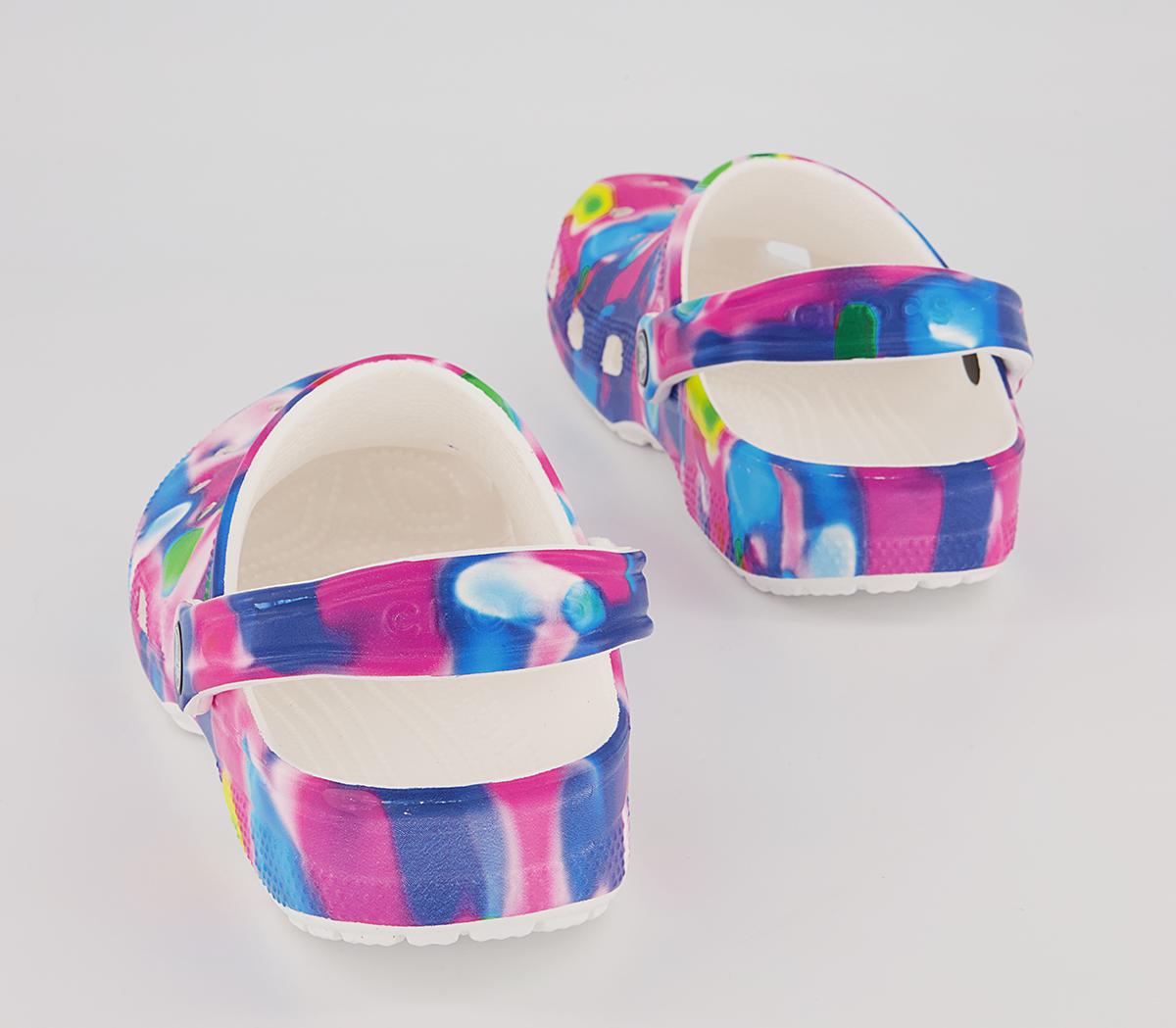 Crocs Classic Clogs Crocs Classic Clogs White Pink Solarized