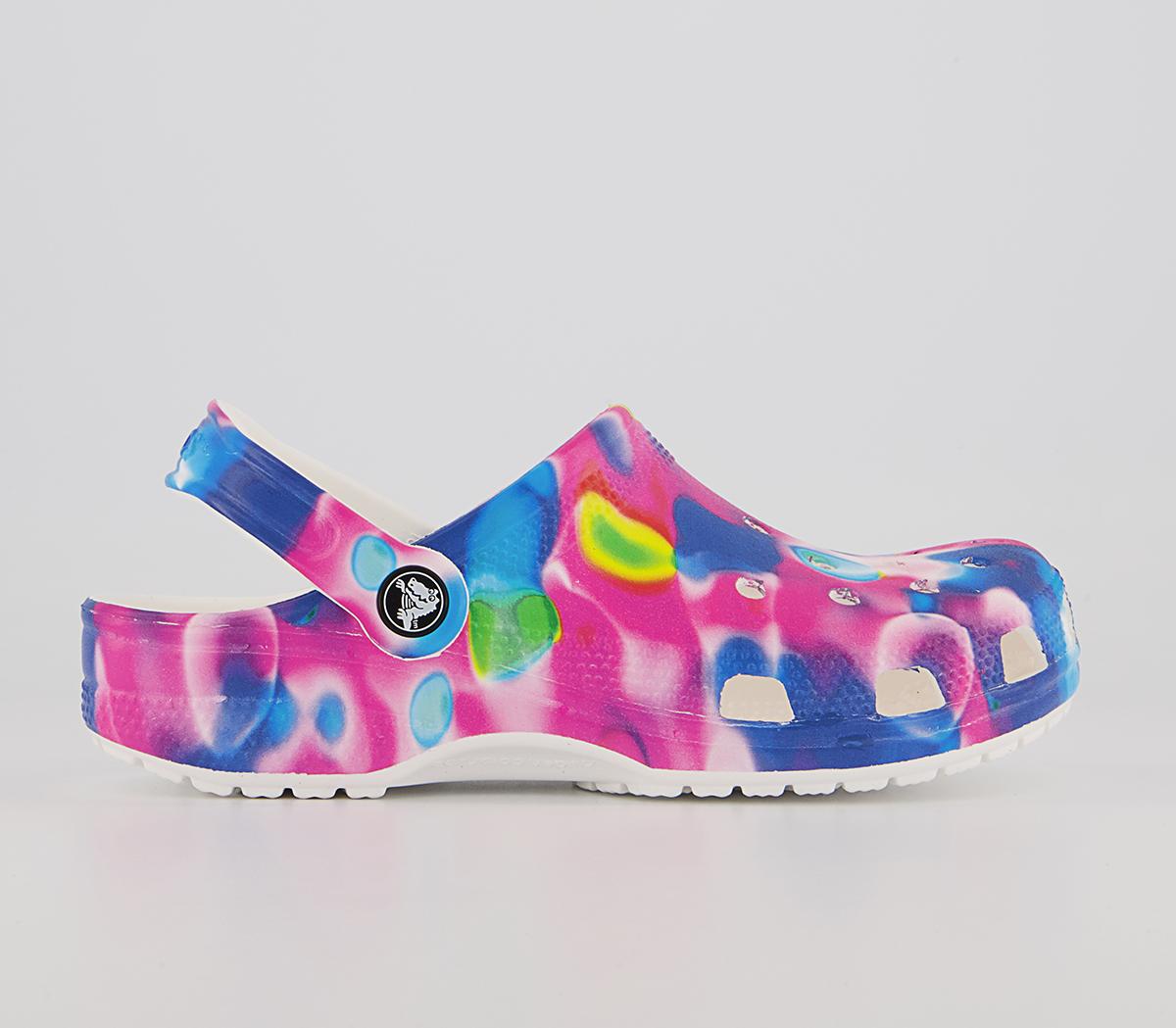 Crocs Classic Clogs Crocs Classic Clogs White Pink Solarized