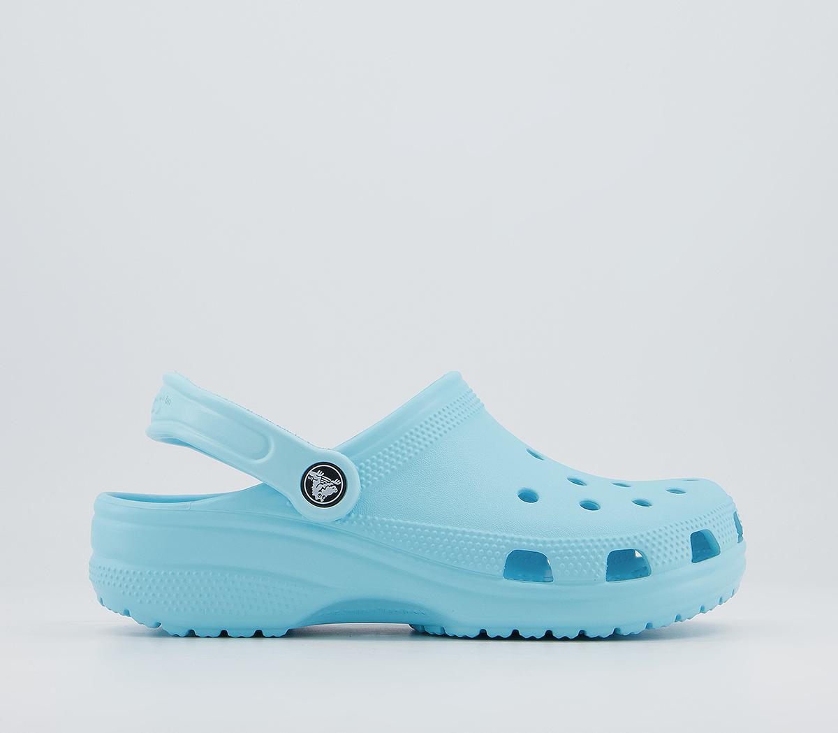 Crocs Classic Clogs Icy Blue - Flat Shoes for Women