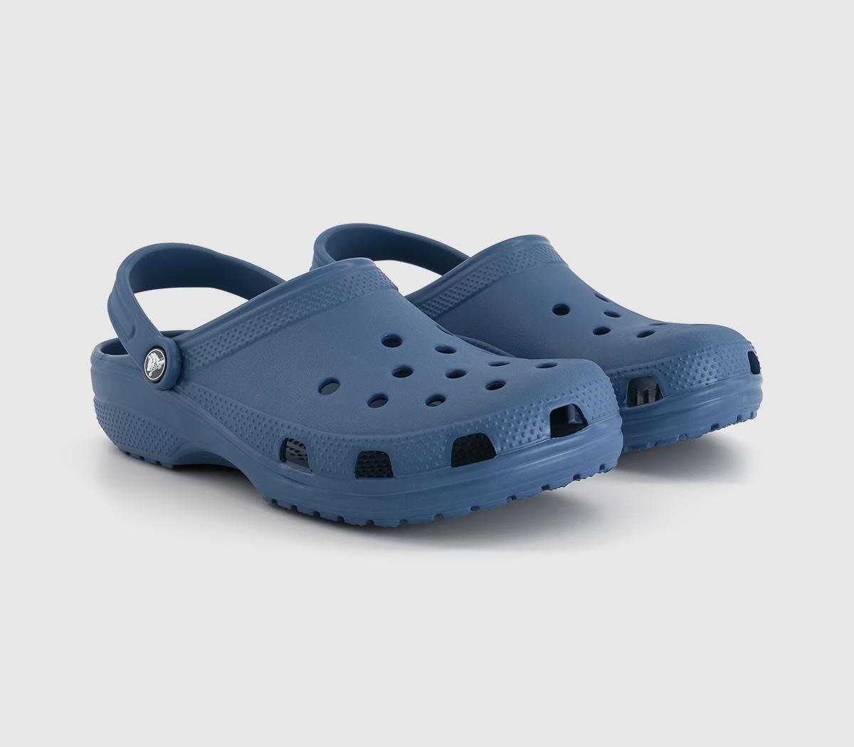 Crocs Womens Classic Clogs Bijou Blue, 7