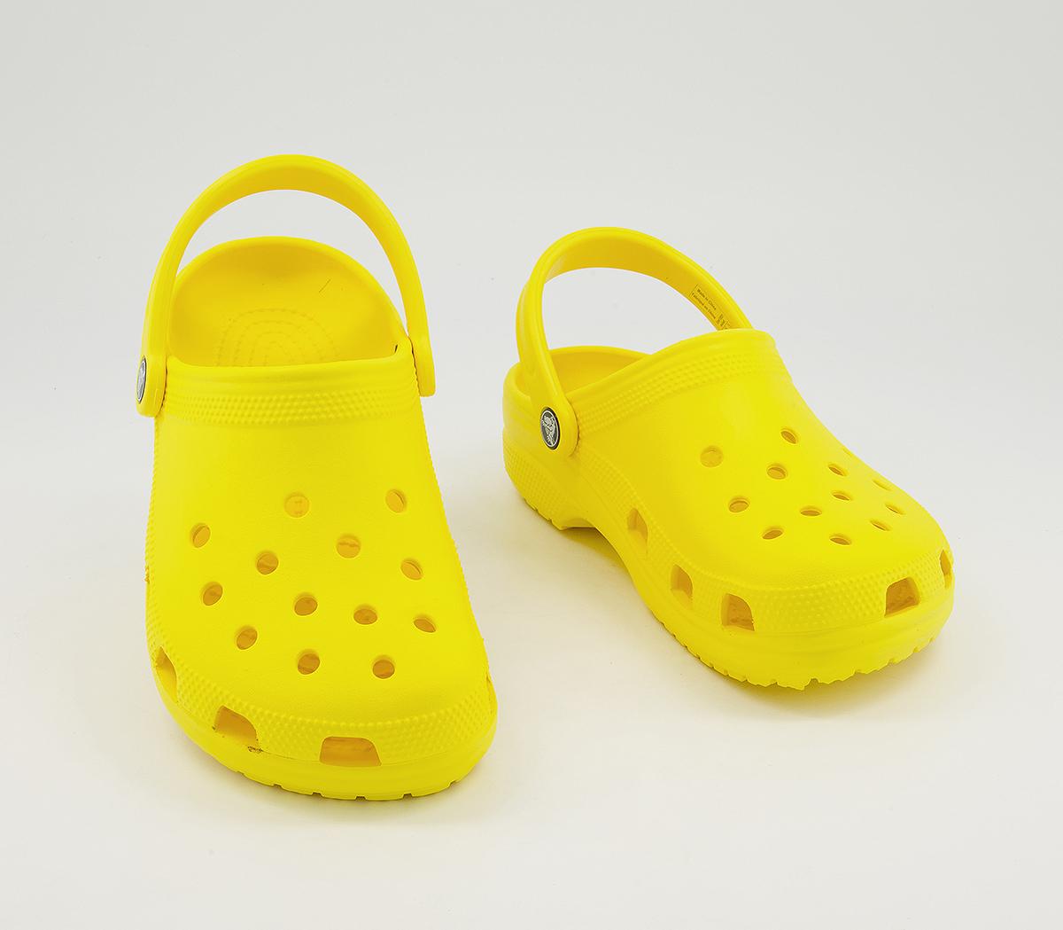 Crocs Classic Clogs Lemon - Flat Shoes for Women