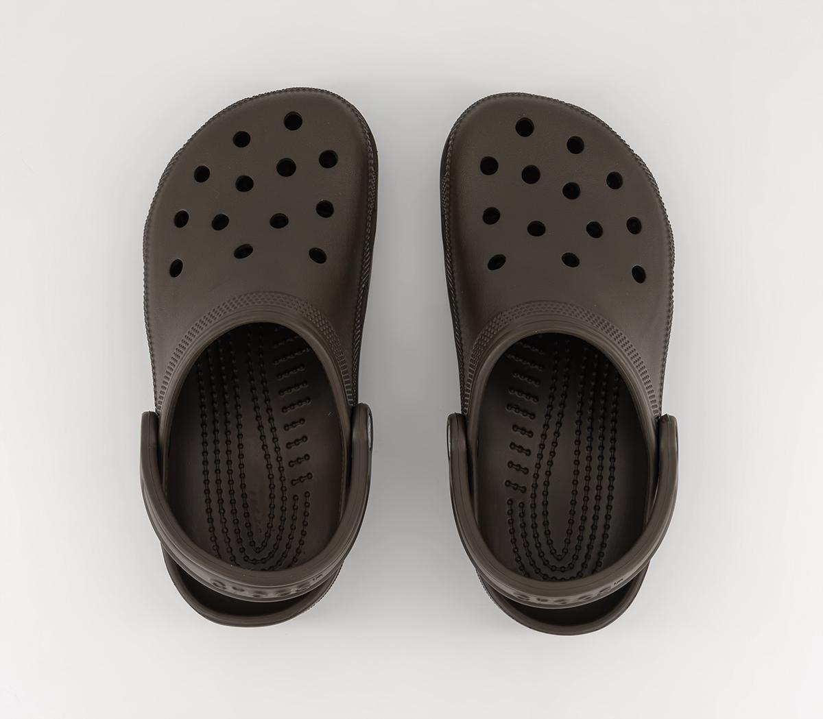 Crocs Classic Clogs Chocolate - Flat Shoes for Women