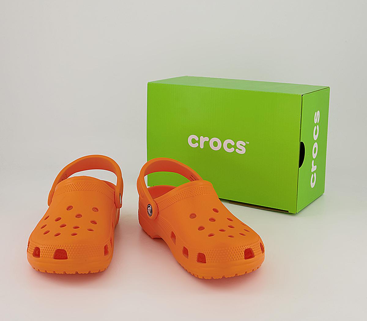 Crocs Classic Clogs Crocs Classic Clogs Orange Zing