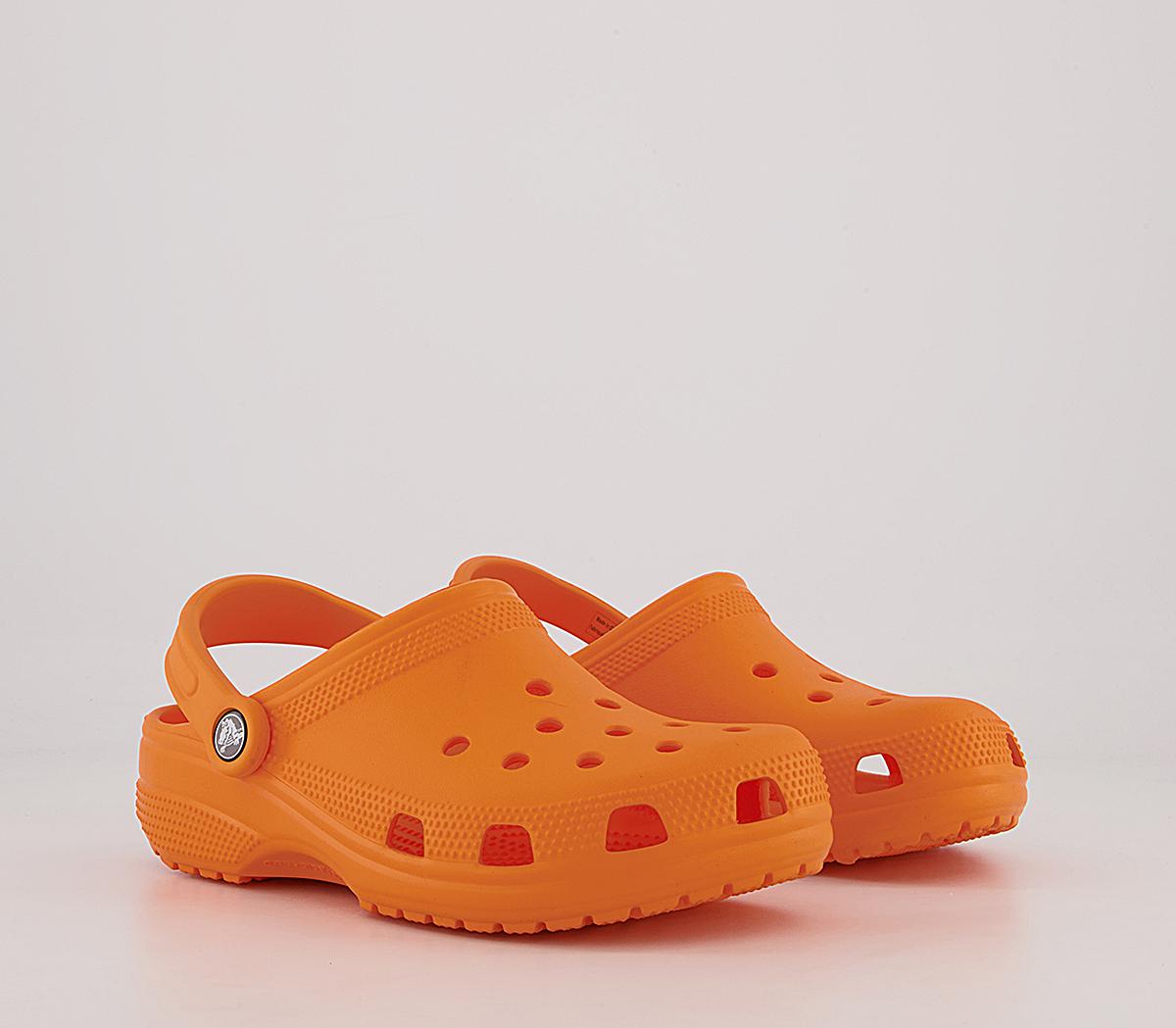 Crocs Classic Clogs Crocs Classic Clogs Orange Zing
