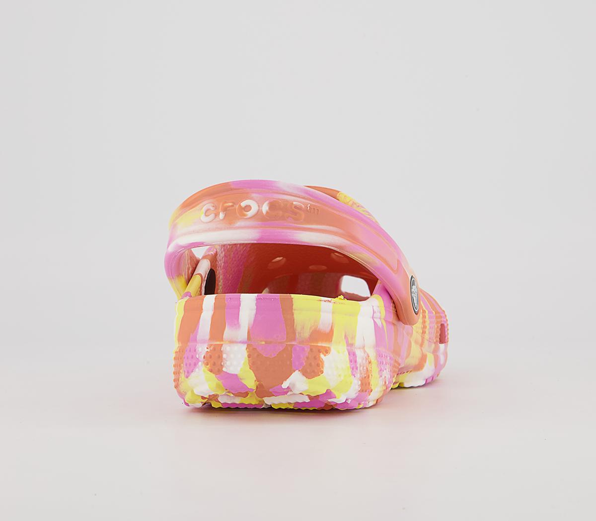 Crocs Classic Clogs Crocs Classic Clogs Papaya Multi Marble