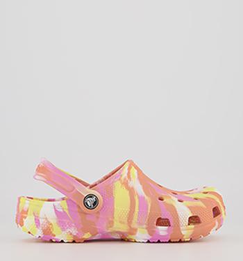red crocs fur