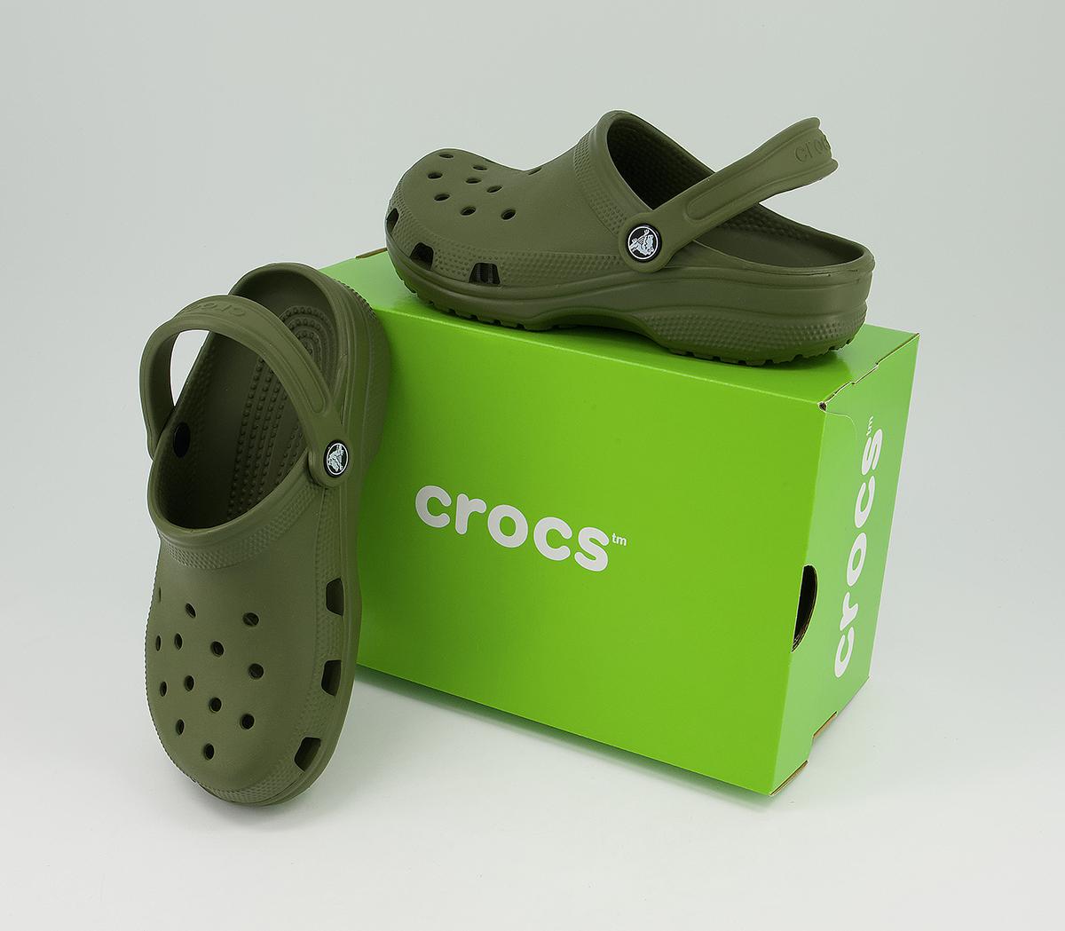 Crocs Classic Clogs Crocs Classic Clogs Army Green